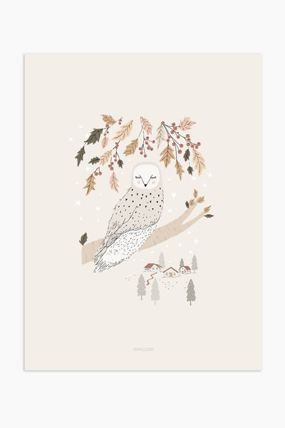 הדפס - Autumn Owl