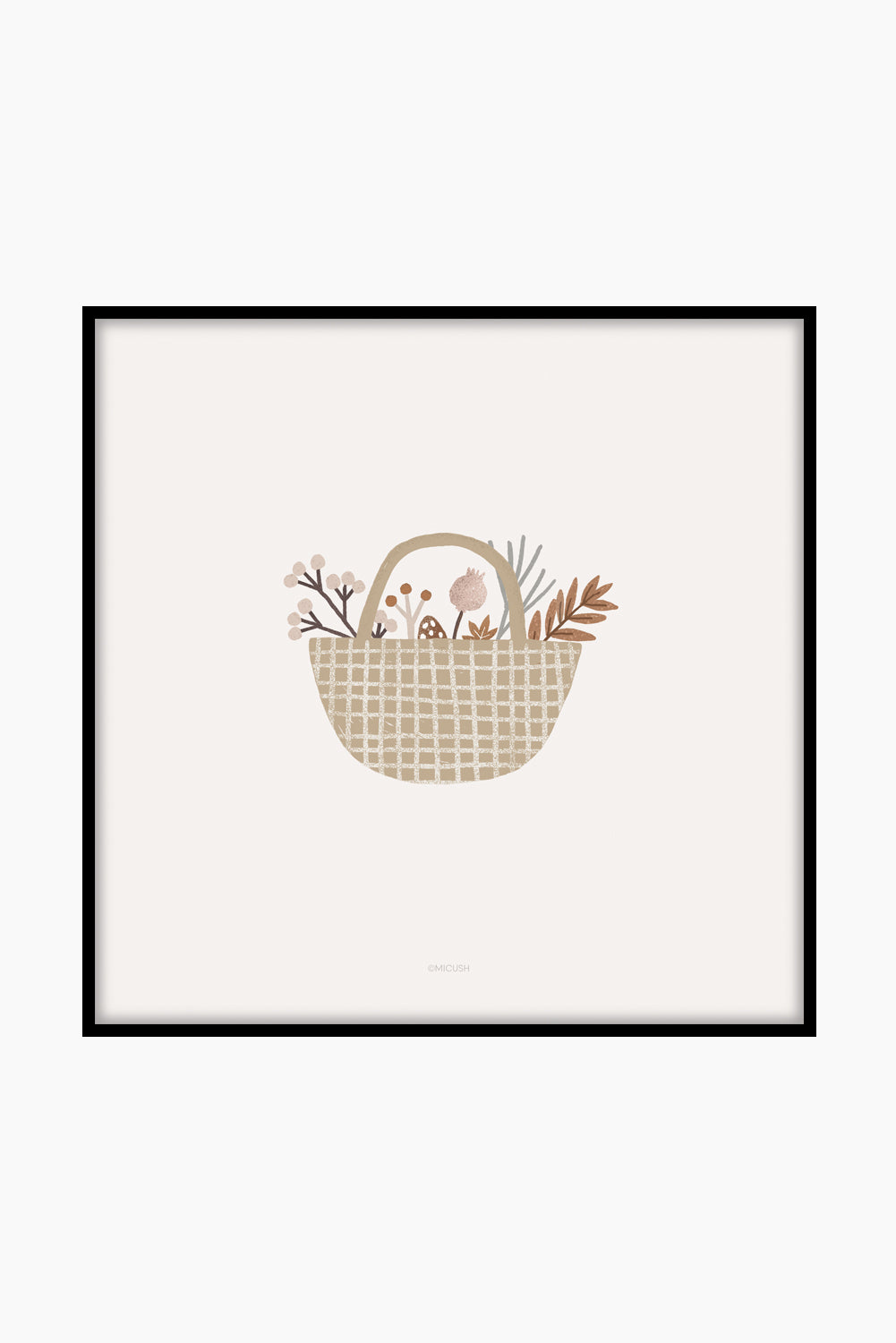הדפס - Basket with treasures