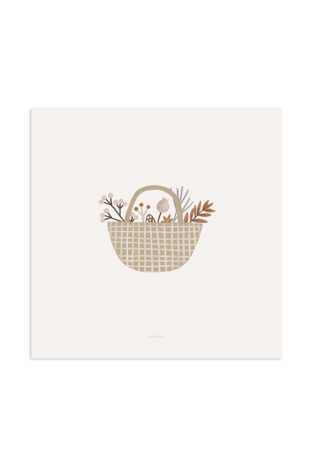 הדפס - Basket with treasures