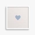 הדפס -Light Blue Heart