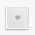 הדפס -Light Blue Heart