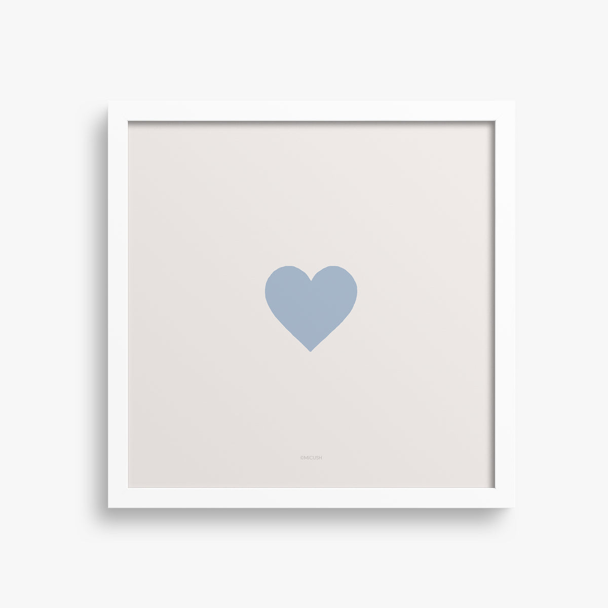 הדפס -Light Blue Heart