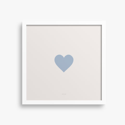 הדפס -Light Blue Heart
