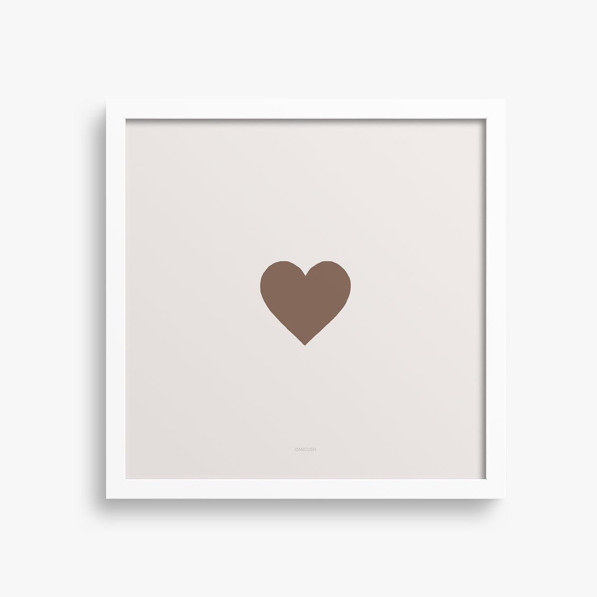 הדפס - Brown Heart