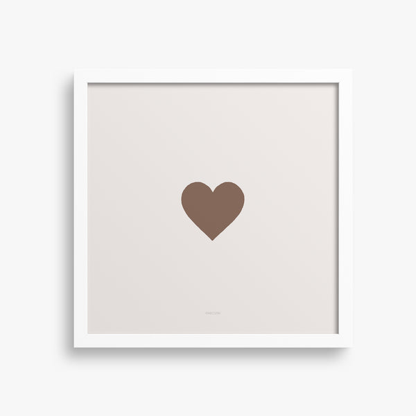 הדפס - Brown Heart