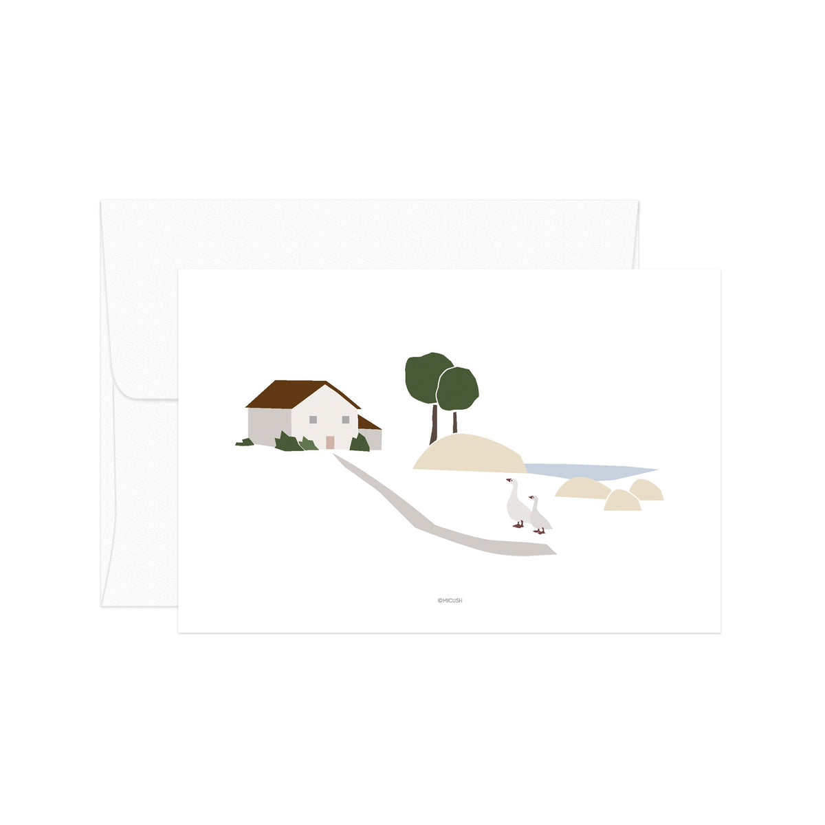 גלויה - Countryside - Ducks