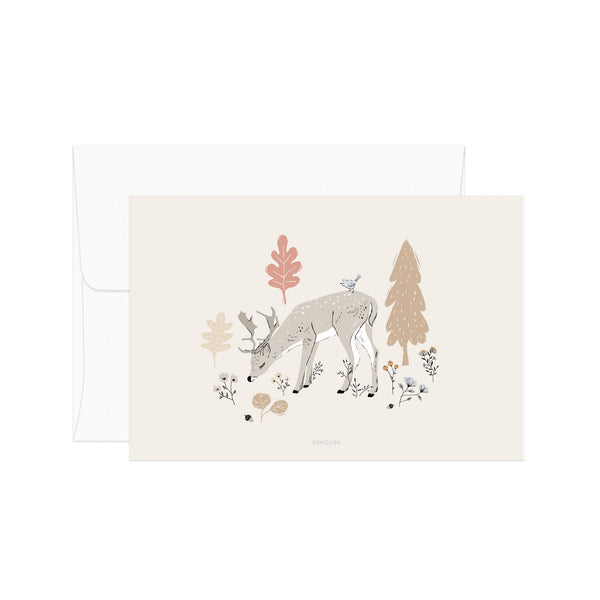 גלויה - Autumn Deer