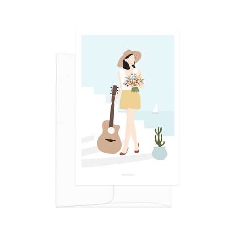 גלויה - Modern Women - Guitar Lady