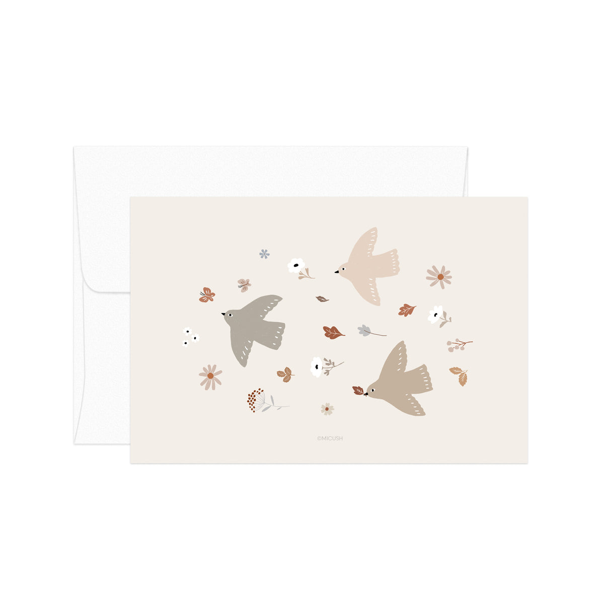 גלויה - Birds Autumn Migration