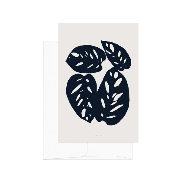 גלויה - Monstera Obliqua silhouette 2