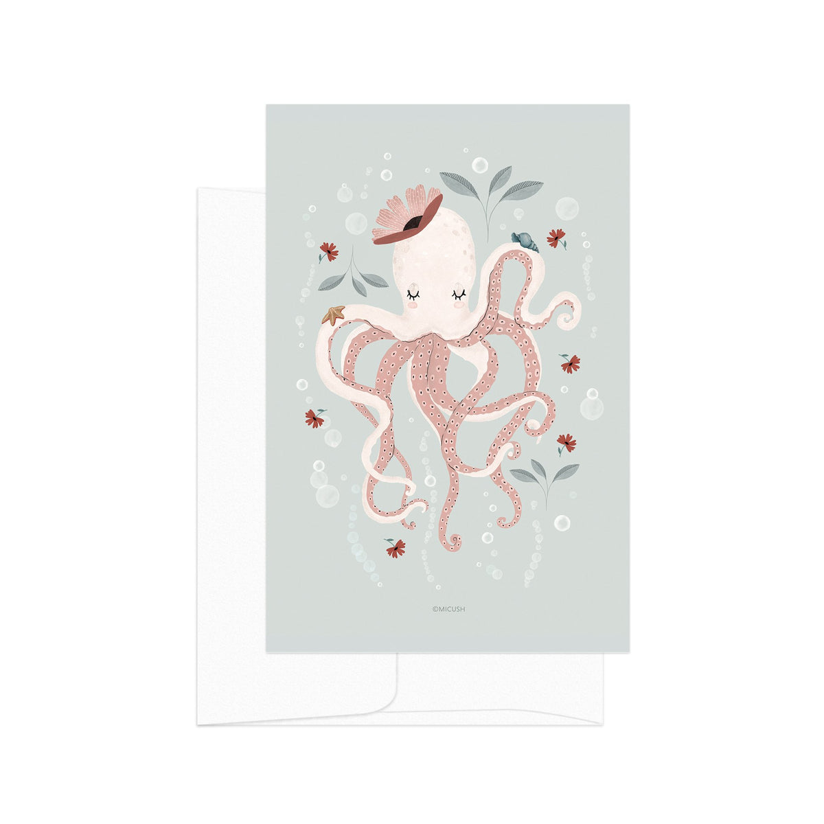 גלויה - Magical Ocean - Octopus
