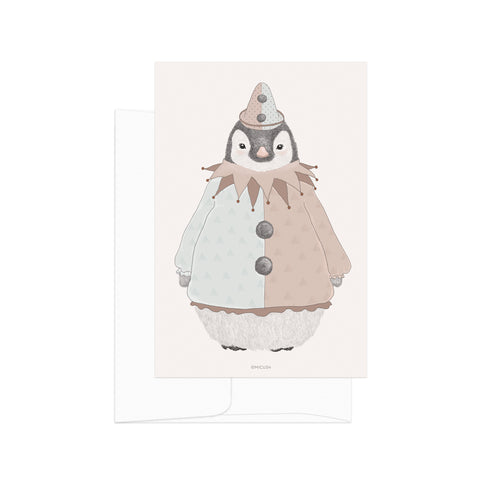 גלויה - פינגווין ליצן