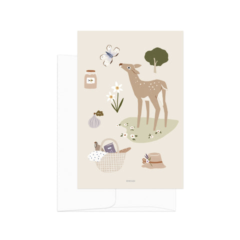 גלויה - Simple Life - Deer