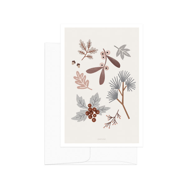 גלויה - Winter Botanical