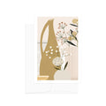 גלויה - Pottery and Flowers - Blush (Close up)