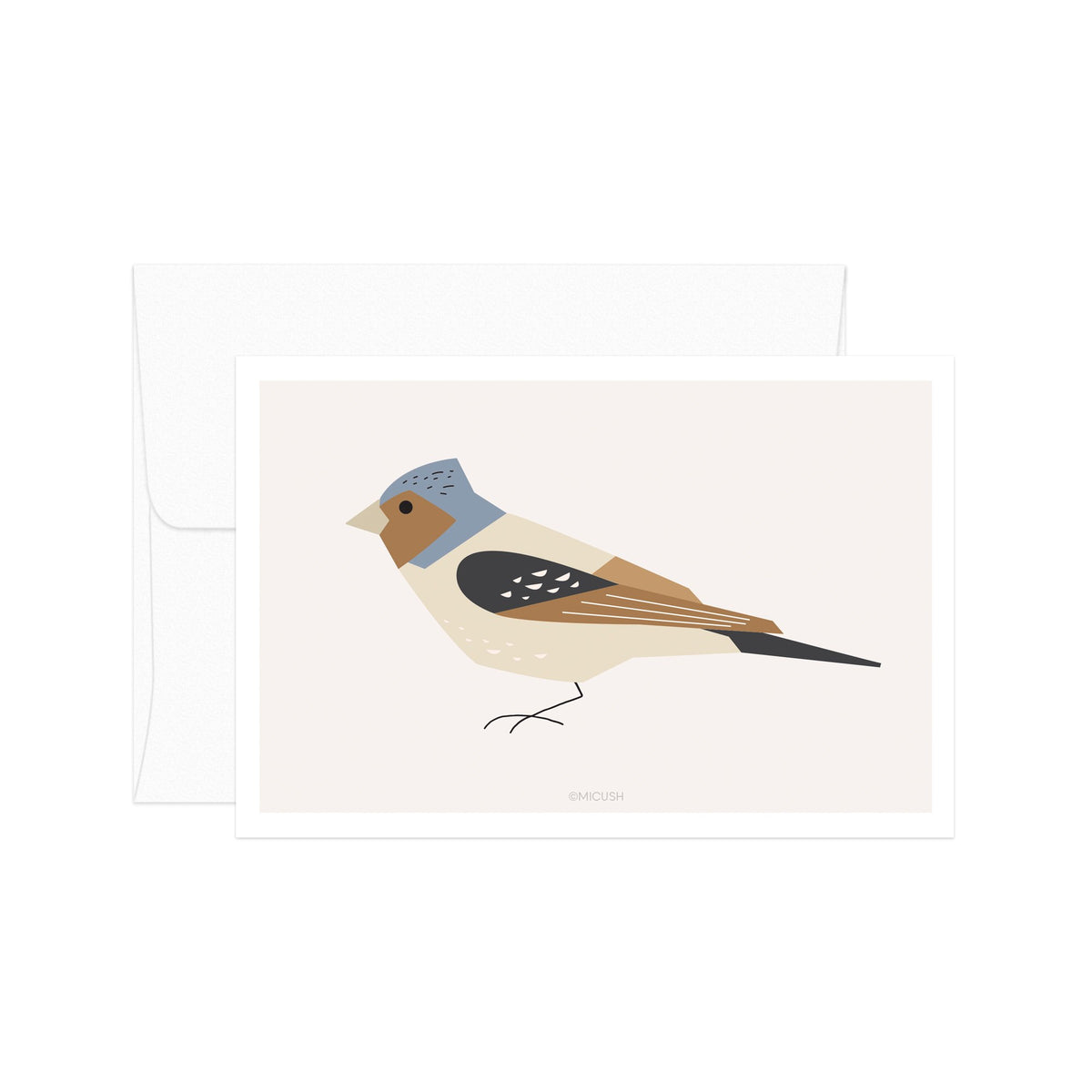 גלויה - Fringilla Coelebs - Birds no.3