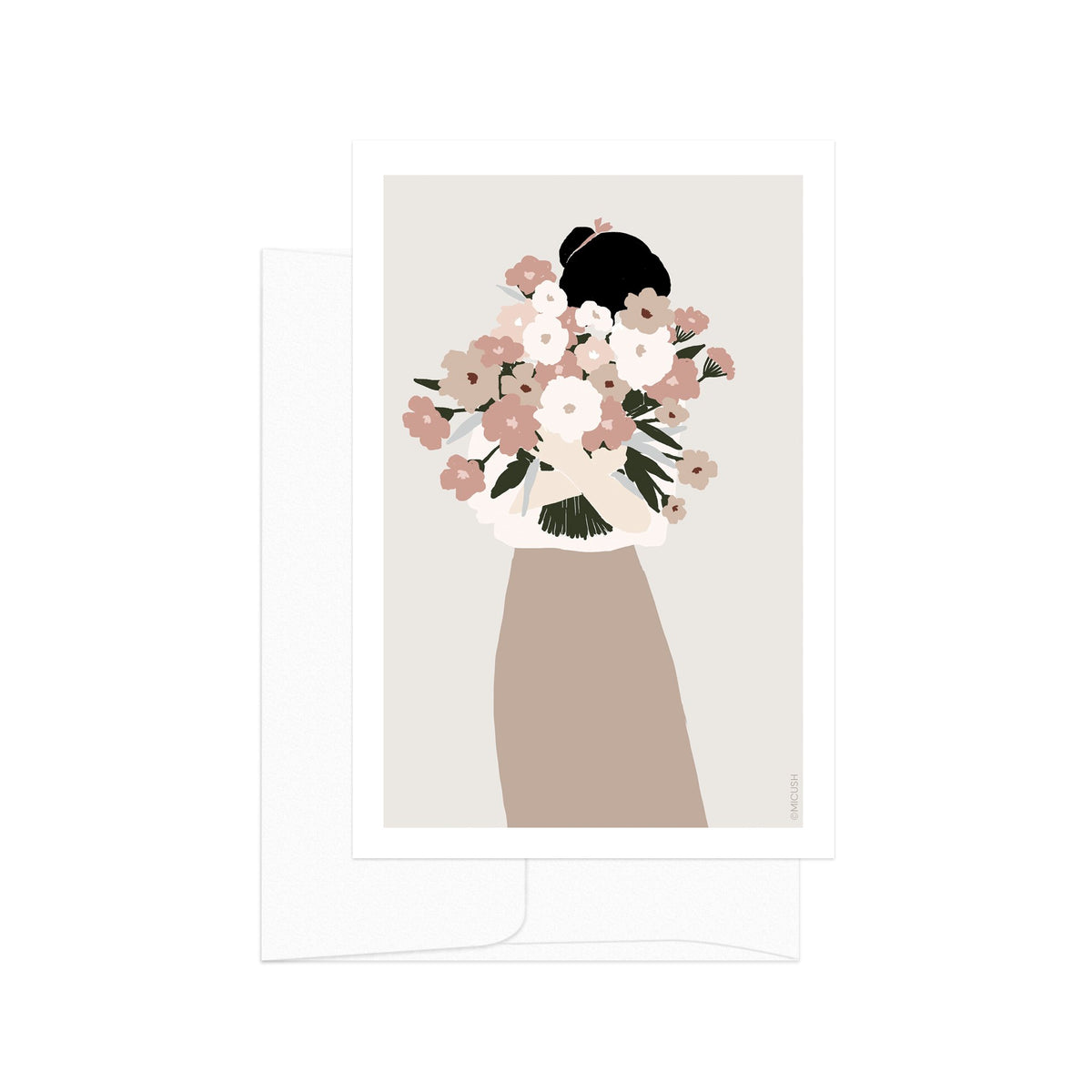 גלויה - Flower Lady - no.4