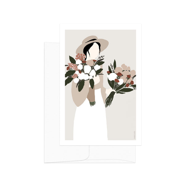 גלויה - Flower Lady - no.5