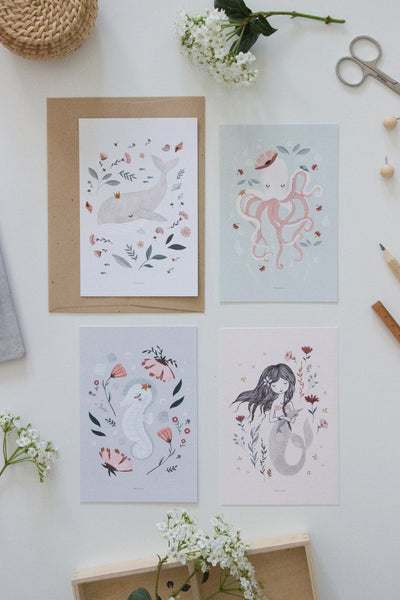 גלויה - Magical Ocean - Sea Horse