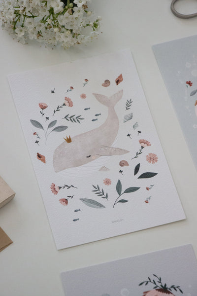 גלויה - Magical Ocean - Whale