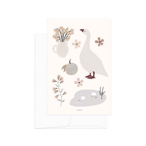 גלויה - Simple Life - Goose