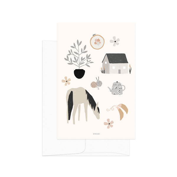 גלויה - Simple Life - Horse