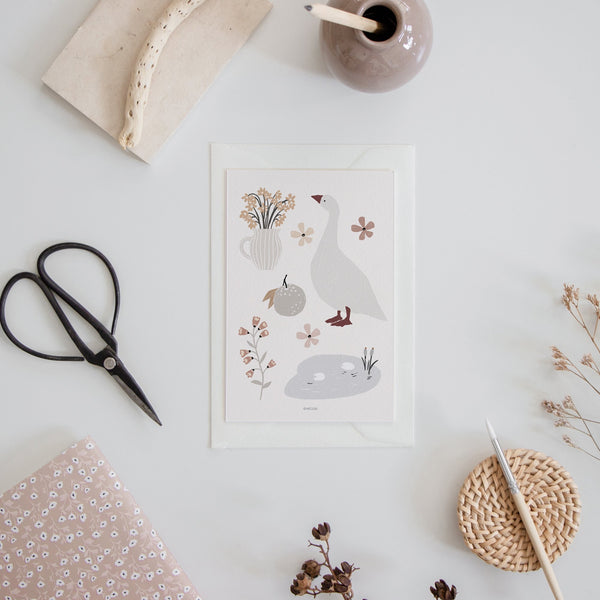 גלויה - Simple Life - Goose