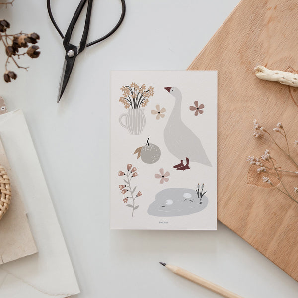 גלויה - Simple Life - Goose