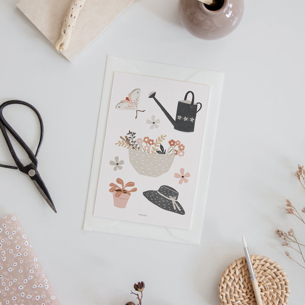 גלויה - Simple Life - Gardening