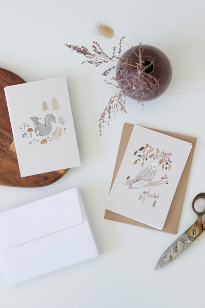 גלויה - Autumn Owl