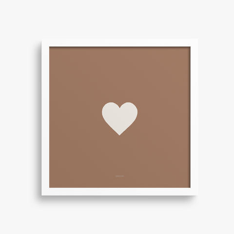 הדפס - Cream Heart