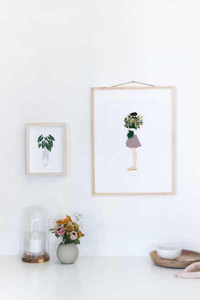 הדפס - Modern Women - Floral Lady