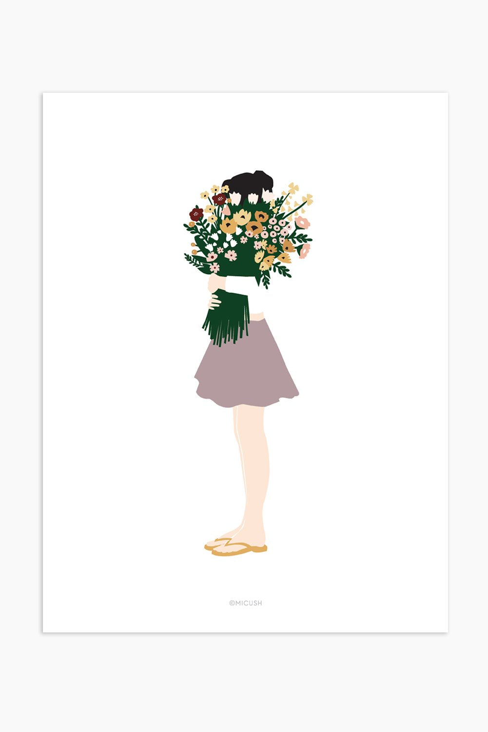 הדפס - Modern Women - Floral Lady