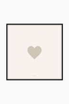 הדפס - Pale Olive Green Heart