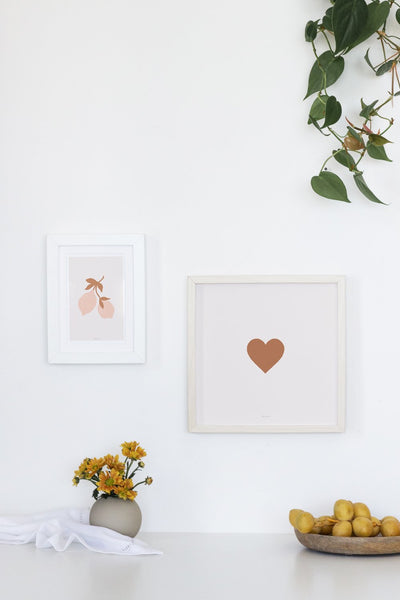 הדפס - Orange Heart