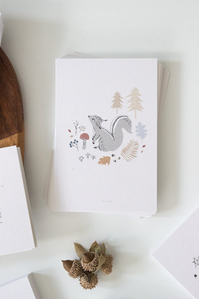 גלויה - Autumn Squirrel