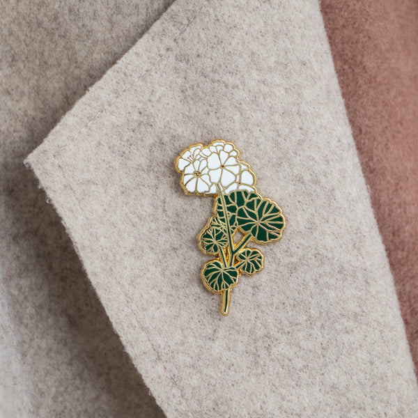 סיכת דש - פרח הגרניום