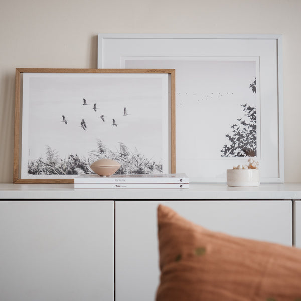 הדפס צילום - Migrating cranes