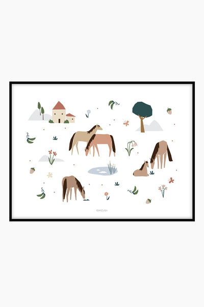 הדפס - Farm Living Horses