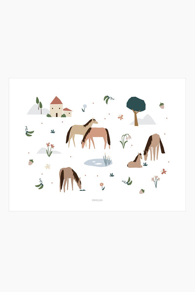 הדפס - Farm Living Horses